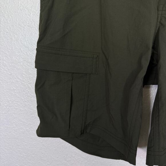 REI Sahara Cargo Shorts Mens 34 Hiking UPF 50 Lightweight Outdoor Green NEW - Picture 5 of 8